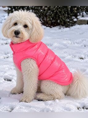 Pink Dog Coat Jacket | Warm Winter Pet Coat |X-Large | Cute & Cozy